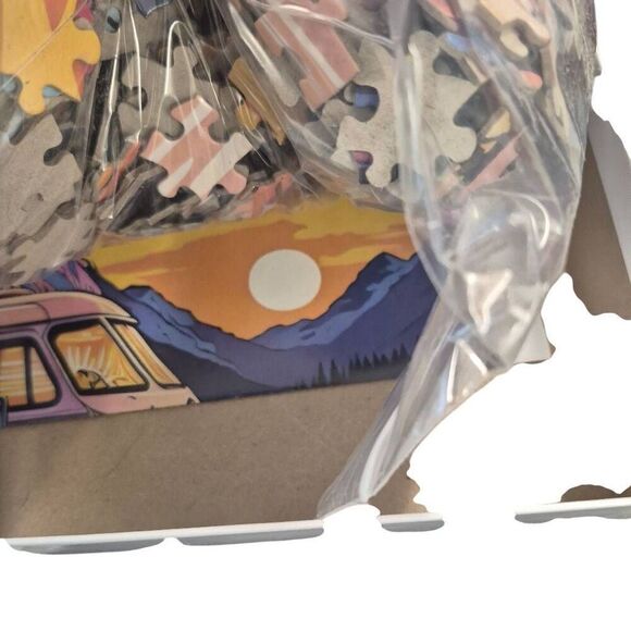 Ceaco Colorful Camping Glow in the Dark 750 pc Jigsaw Puzzle - Picture 4 of 11